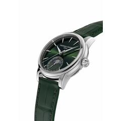 Zegarek męski na zielonym pasku skórzanym Frederique Constant