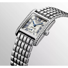 Klasyczny zegarek damski w stylu art deco Longines DolceVita Mini