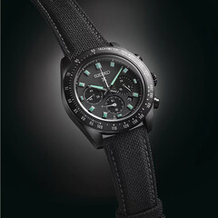 Czarny zegarek Seiko