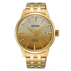 Męski zegarek Seiko w kolorze złotym PVD