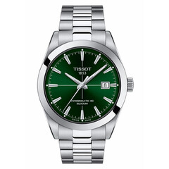 Zegarek męski z zieloną tarczą Tissot Gentleman