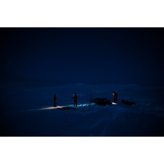 Grenlandia w nocy