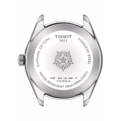 Udekorowany dekiel zegarka Tissot
