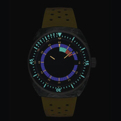 Podświetlona tarcza zegarka Tissot