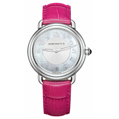 Damski zegarek Aerowatch 1942 Lady na różowym pasku