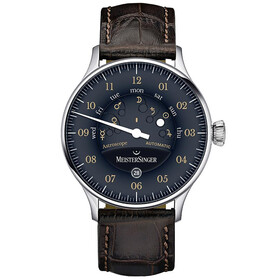 Zegarek MeisterSinger Astroscope Black Old-Radium AS902OR - męski model z kalendarzem.