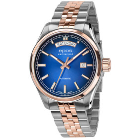 Zegarek męski z niebieską tarczą gradientową