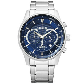Sportowy zegarek Citizen AN8190-51L z niebieską tarczą