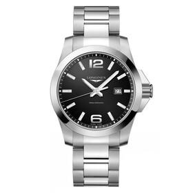 Szwajcarski zegarek męski Longines Conquest L3.760.4.56.6