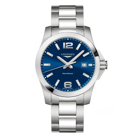 Szwajcarski zegarek męski Longines Conquest L3.759.4.96.6
