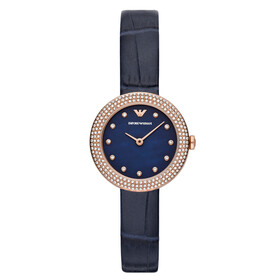 Modowy zegarek z cyrkoniami Emporio Armani Rosa AR11434