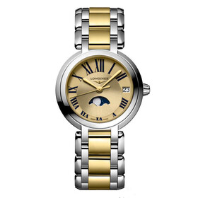 Klasyczny zegarek na bransolecie Longines PrimaLuna Moon Phase L8.115.5.31.7