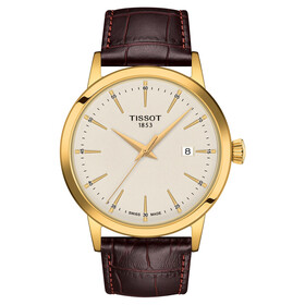 Pozłacany zegarek męski Tissot T-Classic Gent