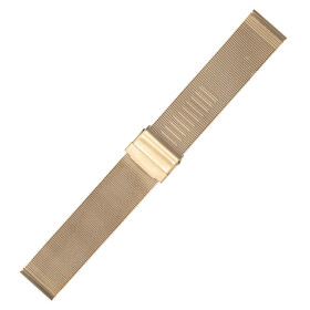 Bransoleta do zegarka Bonflair Mesh stalowa w kolorze różowego złota.