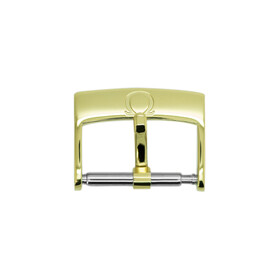 Oryginalna klamerka Omega w kolorze złotym.