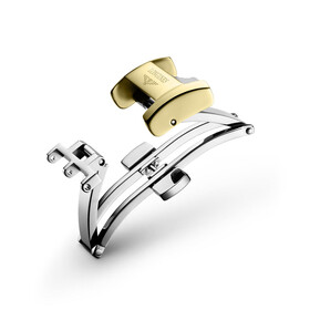 Zapięcie motylkowe do paska Longines żółte złoto 18 mm