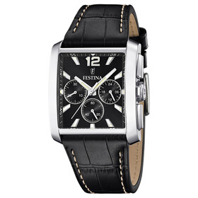Prostokątny zegarek chronograf męski Festina