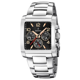 Festina kwadratowy zegarek chronograf