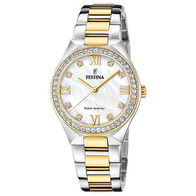 Solarny zegarek z masą perłową Festina Petite Solar Energy
