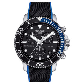 Męski zegarek na gumowym pasku Tissot Seastar 1000