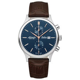 Klasyczny zegarek męski z chronografem Atlantic