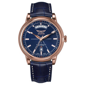 Złoty zegarek typu pilot Aviator