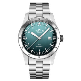 Zegarek męski na bransolecie Fortis Flieger F-41 Petrol