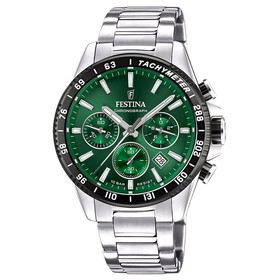 Zegarek sportowy z zieloną tarczą Festina F20560/4