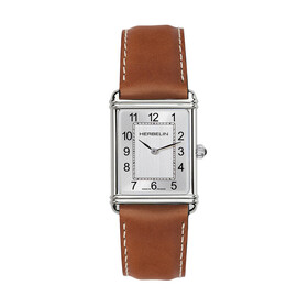 Prostokątny zegarek damski Herbelin na skórzanym pasku