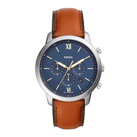 Męski zegarek z chronografem Fossil na skórzanym pasku