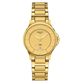 Damski zegarek pozłacany Certina DS-6 Lady