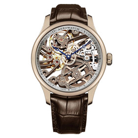 Pozłacany zegarek Aerowatch z odsłoniętym mechanizmem mechanicznym