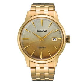 Męski zegarek Seiko w kolorze złotym PVD