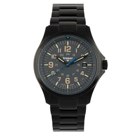 Męski zegarek traser na stalowej bransolecie