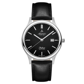 Męski zegarek Atlantic na skórzanym pasku