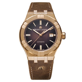 Męski zegarek Maurice Lacroix na skórzanym pasku