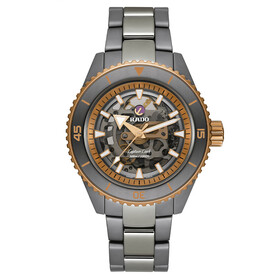 Zegarek męski na bransolecie ceramicznej Rado Captain Cook High-Tech Ceramic Skeleton