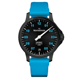 Męski zegarek MeisterSinger na gumowym pasku