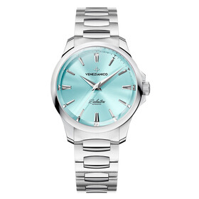 Zegarek damski z turkusową tarczą Venezianico