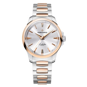 Srebrno-złoty zegarek damski Venezianico Redentore 36