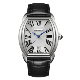 Męski zegarek w stylu retro Aerowatch na skórzanym pasku