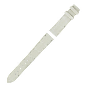 Biały, perłowy pasek do zegarka damskiego Tissot, szerokość 16 mm