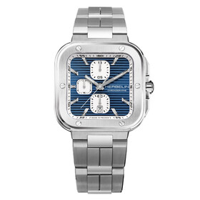 Kwadratowy zegarek męski Herbelin Cap Camarat na bransolecie ze stali