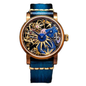 Pozłacany zegarek szkieletowy  
Schaumburg Vintage Home Made Manufacture dla mężczyzn