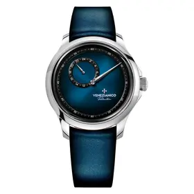 Zegarek z niebieską tarczą męski Venezianico