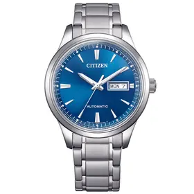 Zegarek automatyczny Citizen Mechanical NY4058-79LC z niebieską tarczą