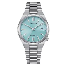 Zegarek damsko męski Citizen Tsuyosa 37 mm NJ0200-50L z tarczą Tiffany Blue