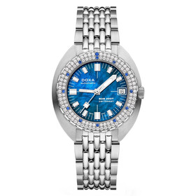 Nurkowy zegarek Doxa SUB 200T z diamentami i szafirami