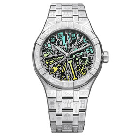 Limitowany zegarek męski Maurice Lacroix z ozdobnymi grawerami