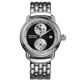 Zegarek męski limitowany Aerowatch 1942 Regulator Limited Edition A 76983 AA04 M na bransolecie